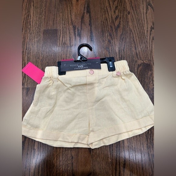 NEW Vince Camuto Girls 2-pack Short Size 6 Yellow/Blue - Picture 1 of 4